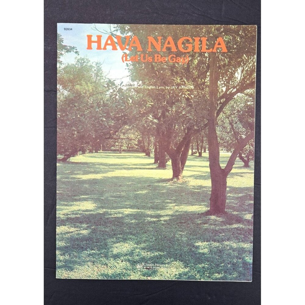 Vintage Hava Nagila Sheet Music Let Us Be Gay 1968 Glen Campbell 92634 Arnold
